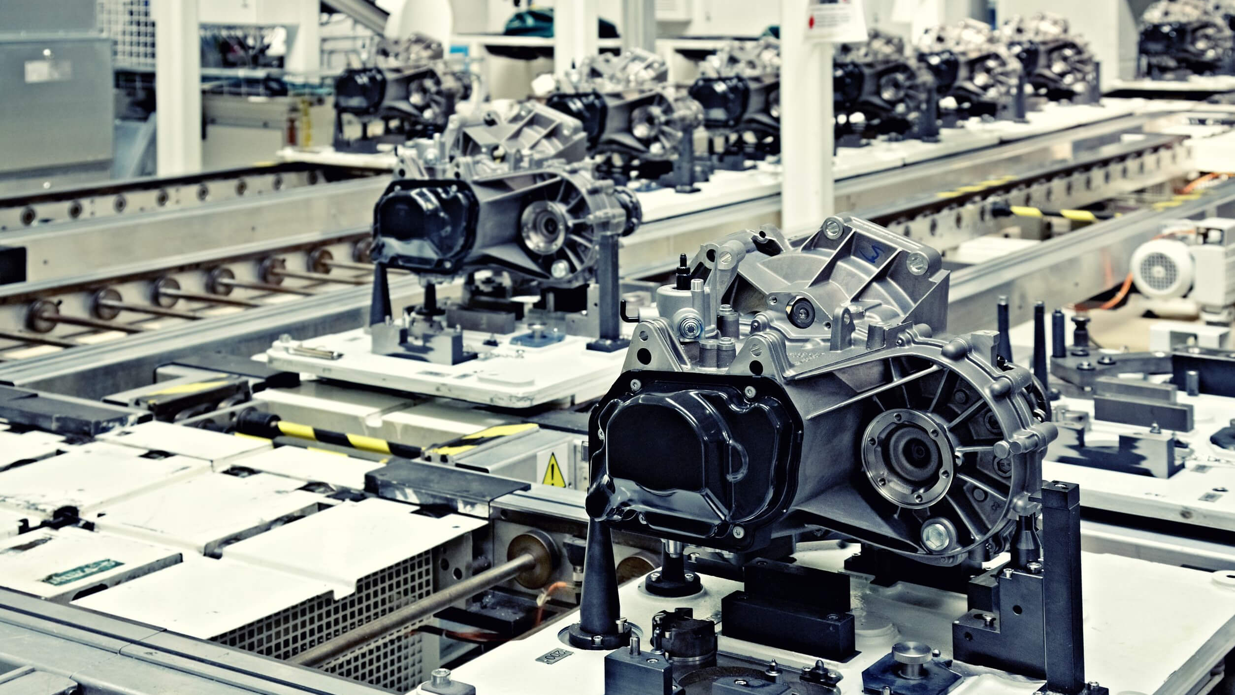 Image of assembly machines in a factory